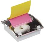 Post-it DISPENSER MILLENIUM ART POST-IT PT. NOTES AUTOADEZIV 76X76 mm, roz/galben neon (96002248)