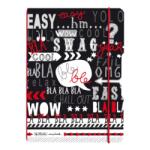 Herlitz Caiet My. Book Flex A5 40f Patratele Coperta Pp Black Wow Slogan (50010059)