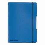 Herlitz Caiet My. Book Flex A5 2x40f 70gr Dictando+patratele Albastru Deschis Transparent Cu Logo Negru (9469230)