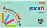 Hopax Magic notes autoadeziv 76 x 127 mm, 100 file, Stick"n Magic Notes - 4 culori pastel (HO-21576) - officeclass
