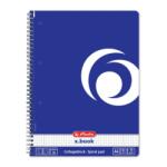 Herlitz Caiet A4 80f Spirala Patratele Perforat Albastru Intens (50002344)
