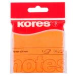 Kores Notes Adeziv 75 x 75 mm portocaliu neon 100 File Kores (KO47074) - officeclass