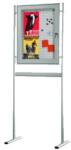  AVIZIER CU STATIV DE EXTERIOR MAGNETIC+PLUTA 6xA4 CU CHEIE (590143)