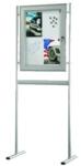  AVIZIER CU STATIV DE EXTERIOR MAGNETIC 4xA4 CU CHEIE (590132)