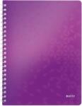 Leitz Caiet de birou LEITZ Wow, PP, A4, mov metalizat - dictando (L-46370062)