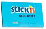 Hopax Notes autoadeziv 76 x 127 mm, 100 file, Stick"n - albastru neon (HO-21213)