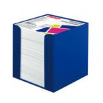 Herlitz Bloc Notite Alb 9x9x9cm Cu Suport Albastru Intens (50002351)