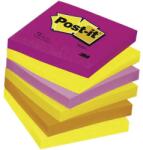 Post-it NOTES AUTOADEZIV POST-IT TUTTI FRUTTI 76X76 mm, 6 culori neon/set (96002244)