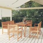vidaXL Set de sufragerie de grădină, lemn masiv de tec, 5 piese (3157170) - comfy