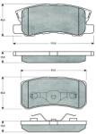 MTR set placute frana, frana disc MTR MT520 (MT520)