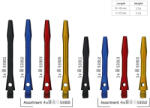 Bull's Darts Szár Simplex Piros Hosszú