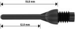 Bull's Dartshegy Ballpoint, Fekete, ¼ (nagy Menetes), 1.000 Db/csomag