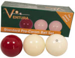 VENTURA Karambol golyókészlet Ventura 61, 5mm fehér-fehér-bordó