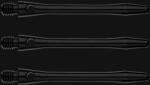 Winmau Dart szár winmau anodised alu. fekete hosszú (utolsó darabok)