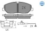 MEYLE set placute frana, frana disc MEYLE -PD: Advanced performance and design. 025 224 2020/PD (025 224 2020/PD)