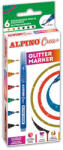 Alpino Set ALPINO Crea+ Glitter marker, 6 culori/set (MS-AR000178)