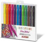 Alpino Carioca cu 2 capete, varf liner 0.7mm/tip pensula, 12 culori/set, ALPINO Color Experience (MS-AR000186)