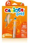 CARIOCA Creioane colorate CARIOCA Baby 1+, 3 in 1, 6 culori/cutie, ascutitoare inclusa (CA-42817)
