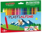 Alpino Creioane cerate din plastic, cutie carton, 24 culori/cutie, Plasti ALPINO (MS-PA000024) - vexio