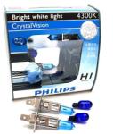 Philips Автомобилни крушки PHILIPS H1 12V 4300K Cryastal -2бр комплект (PHILIPS 8020-1)