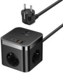 Baseus 3 Plug + 4 USB 1,5 m Switch (E00066400117-00)