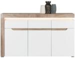 WIPMEB IRMA IM-04 komód tölgy/fényes fehér - mindigbutor