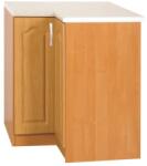 TEMPO KONDELA Konyhaszekrény, alsó, sarok, éger, balos, LORA MDF NEW KLASIK S90/90 - mindigbutor