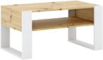 TEMPO KONDELA Dohányzóasztal, artisan tölgy/fehér, CARA 1 - mindigbutor