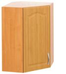 TEMPO KONDELA Sarok konyhaszekrény, felső, éger, balos, LORA MDF NEW KLASIK W60/60 - mindigbutor