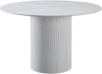 TEMPO KONDELA Étkezőasztal, fehér márvány/MDF, átmérő 120 cm, MAHIR TYP 1 - mindigbutor