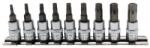 BGS technic 1/4" T-torx bit dugókulcs készlet, 9 részes T10 - T50 sínen (BGS-2164) (BGS-2164)