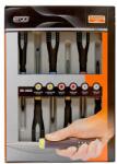 Bahco ERGO csavarhúzó készlet, 6 darabos Hornyolt, Phillips, Pozidriv csavarokhoz (BE-9886) (BE-9886)