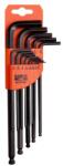 Bahco Offset ball end hexagon key set, inch, black finish (BE-9785)