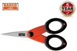 Bahco svédacél virág, általános, bonsai fa, professzionális olló 50/125mm puha tapintású ujjhurokkal 10év GARANCIA ( FS-5 ) (FS-5)