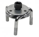 BGS technic BGS 3 karmos olajszűrő leszedő szerszám, meghajtó adapter négyszög 1/2" és 3/8", hatszög 21 mm, átmérő 70-135 mm 3 lábú (BGS-1030) (BGS-1030)
