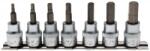 BGS technic 7 részes bit dugókulcs készlet, imbusz, coll méretekben 3/8" sínen (BGS-5104) (BGS-5104)