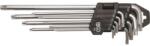 BGS technic 9 részes Hajlított szárú Torx készlet, T10-50 (BGS-793) (BGS-793)