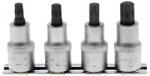 BGS technic 4 részes T-torx bit dugókulcs készlet, T40 -T55, 1/2" sínen (BGS-8886) (BGS-8886)