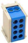 Tracon Electric Főáramköri leágazó kapocs, sínre szerelhető, kék 2×25mm2 / 2×25mm2, 400VAC, 101A (FLE-25K)