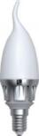 Lumen Power Ledes izzó Gyertya formájú E14 6W Fehér Meleg Fehér 3000κ 230V (06-7376-cald)