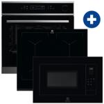 Electrolux LOC8H31X Beépíthető gőzsütő + Electrolux EIV644 indukciós főzőlap + Electrolux LMS4253TMK Beépíthető mikrohullámú sütő