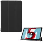 Gigapack Huawei MediaPad M5 10.8" álló, oldalra nyíló flip bőr tok (fekete) (76236)
