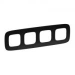 Legrand Valena Allure 4-es keret, matt fekete - 754404 (754404)