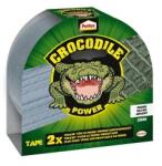 Pattex - Banda adeziva textila Crocodile, gri, 48mm, 20m [PFWFS] (PFWFS)