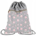 PASO BeUniq zsinóros hátizsák, tornazsák - Pink Dots (PPDO21-713) (PPDO21-713)