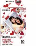 Fujifilm Film analog consumabil, Fujifilm Instax mini 1x10 buc Heart Sketch (4547410497588)