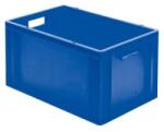 LA-KA-PE - Cutie stivuibila pentru transport 600x400x320mm, albastru, cu orificiu pentru maner [TK600/320-0blau] (TK600/320-0blau)