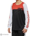  100% R-CORE gyerek mez, fekete/Racer Red (M)