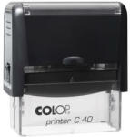 COLOP Bélyegző, COLOP Printer C 40, fekete cserepárnával (IC1524000U) (01524001/01524000)