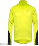 GOREWEAR M Középhosszú ujjú cipzáras póló, neonsárga/fekete (M)